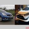 Foto Komparasi : Fitur Interior Honda Brio Satya E CVT Vs Agya TRD