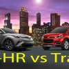 Foto Toyota C-HR VS Chevrolet Trax : Dimensi Lebih Besar C-HR, Tapi Torsi Unggul Trax